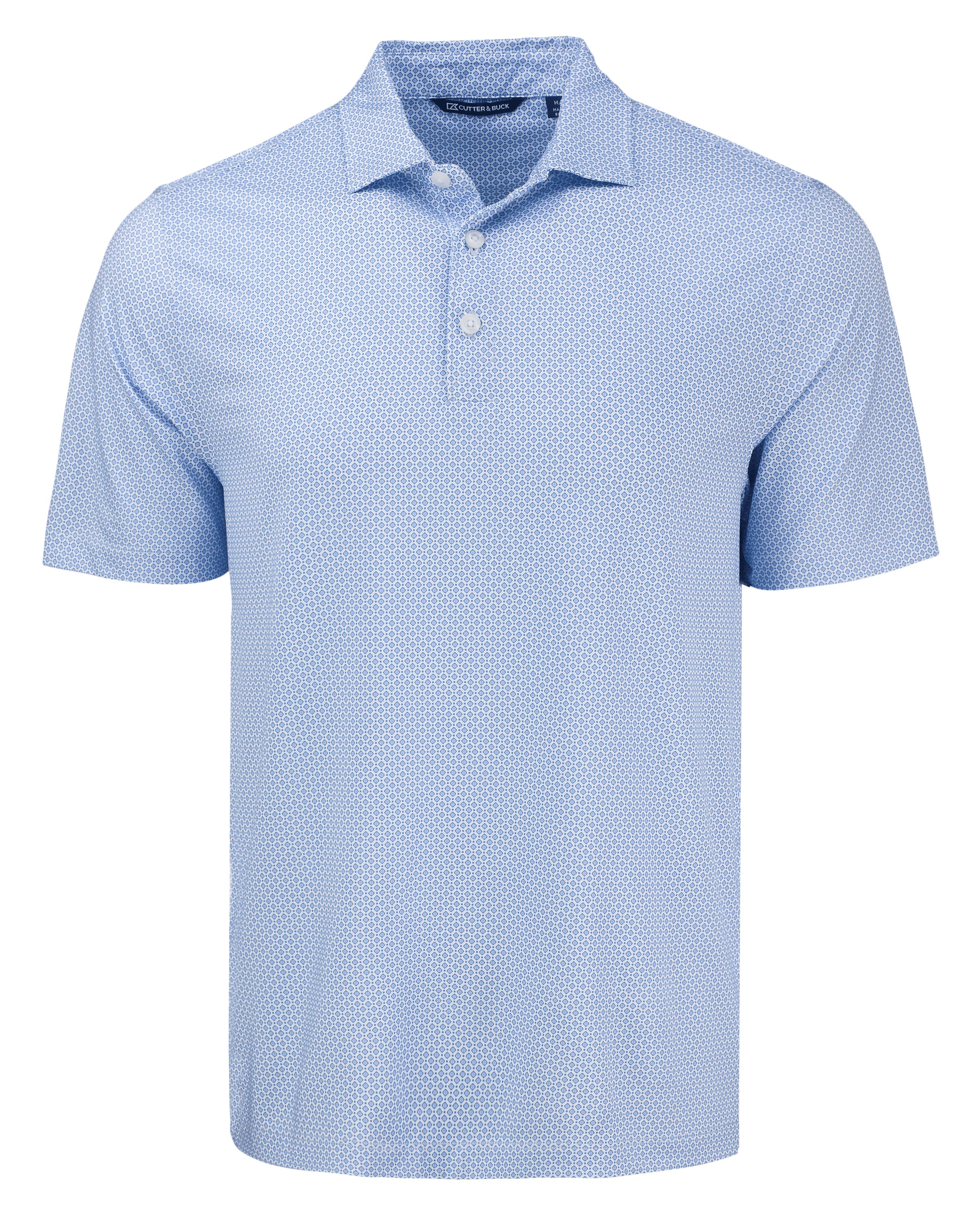 Cutter & Buck Pike Recycled Diamond Dot Print Mens Polo 32
