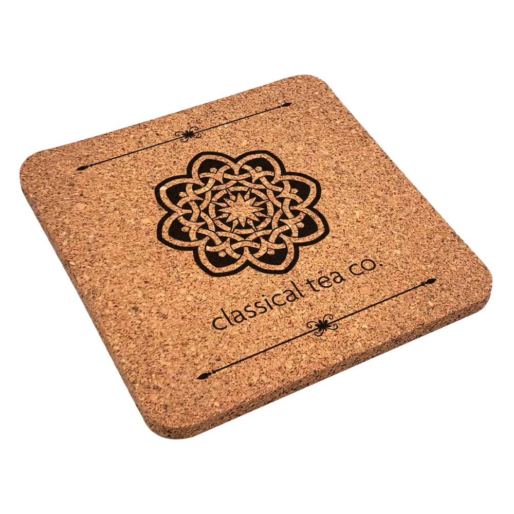 Cork Wood Coaster - Laser Etched 3