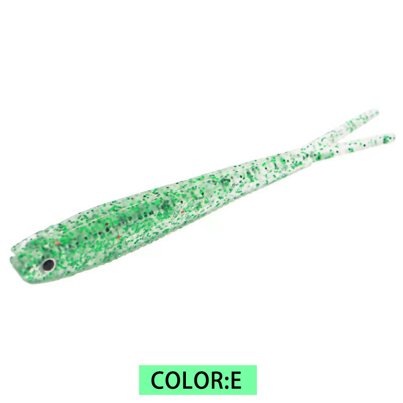 Fishing Lures Bass Bait, Soft Plastic Split Tail Lure 11