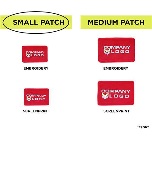 Small Blank Red Patch - Qty 10 - SPF10 4