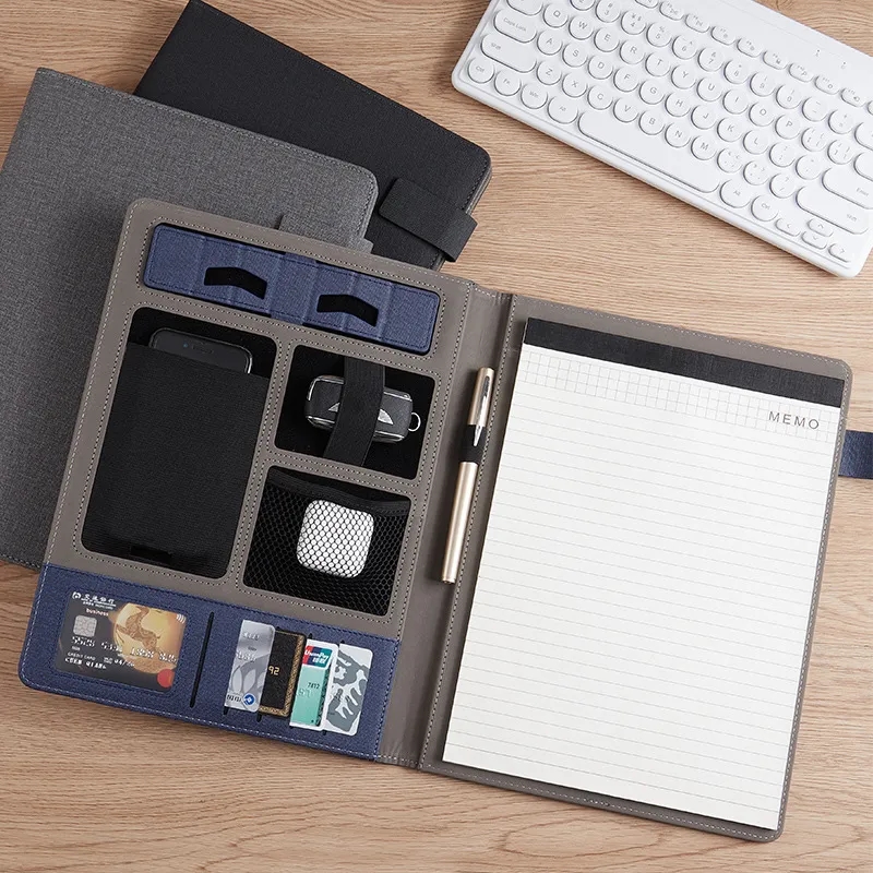 Business Portfolio Notebook With Phone Stand Holder 4