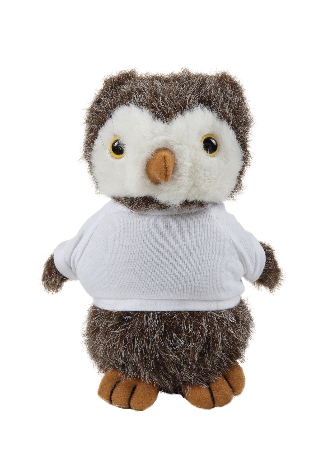 Soft Plush Standing Owl wearing a T-Shirt 9