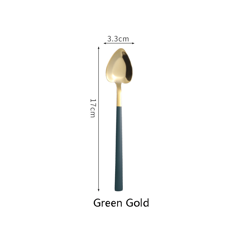 Stainless Steel Heart Coffee Spoons Ice Cream Scoop 8