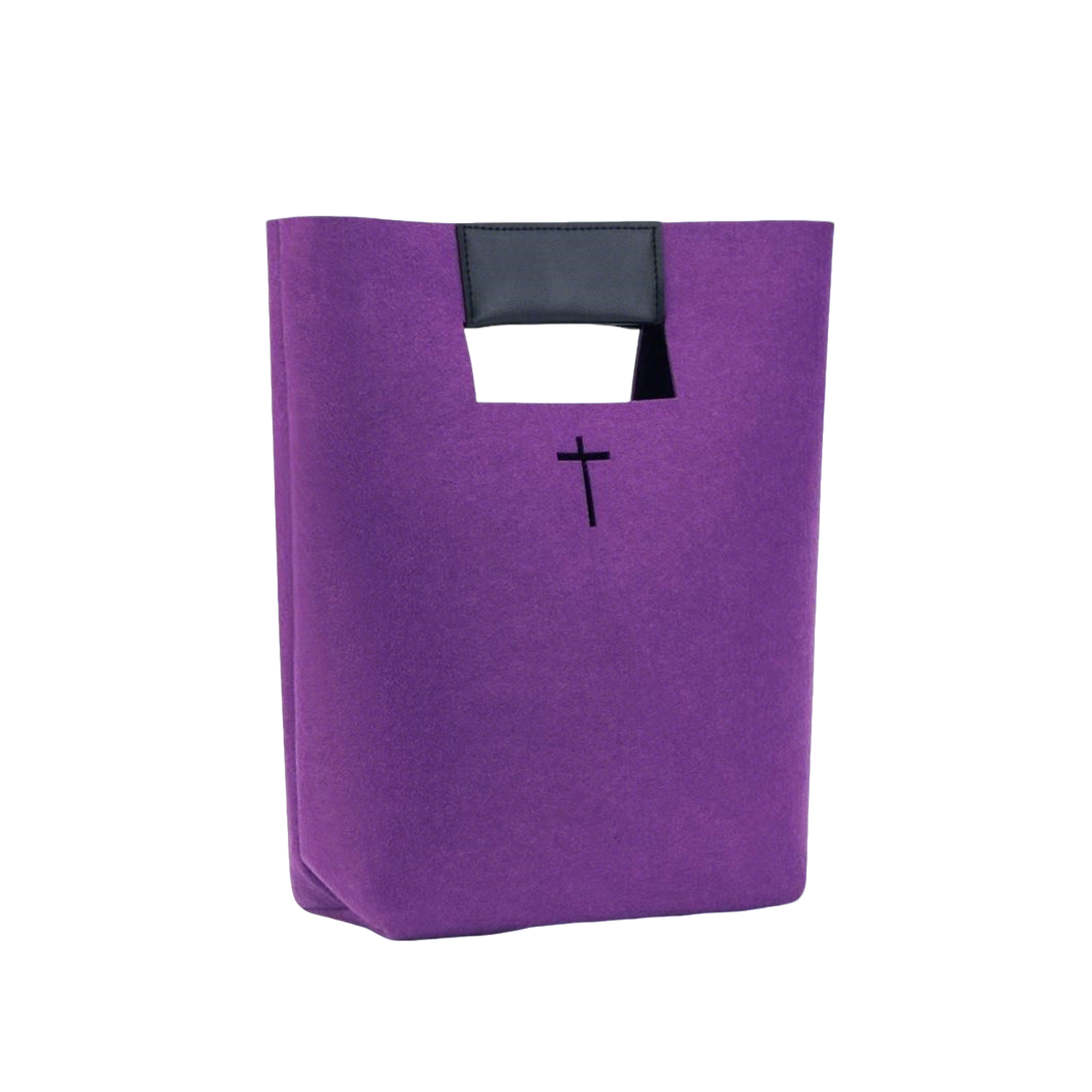Handle Carrier Reusable Felt Tote Bag, custom tote bag with logo imprint 9