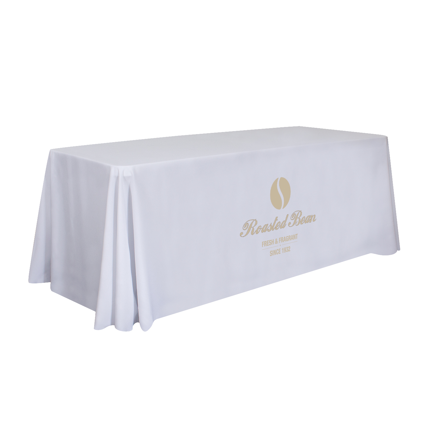 6' Stain-Resistant 3-Sided Table Throw (Full-Color Imprint, One Location) 5