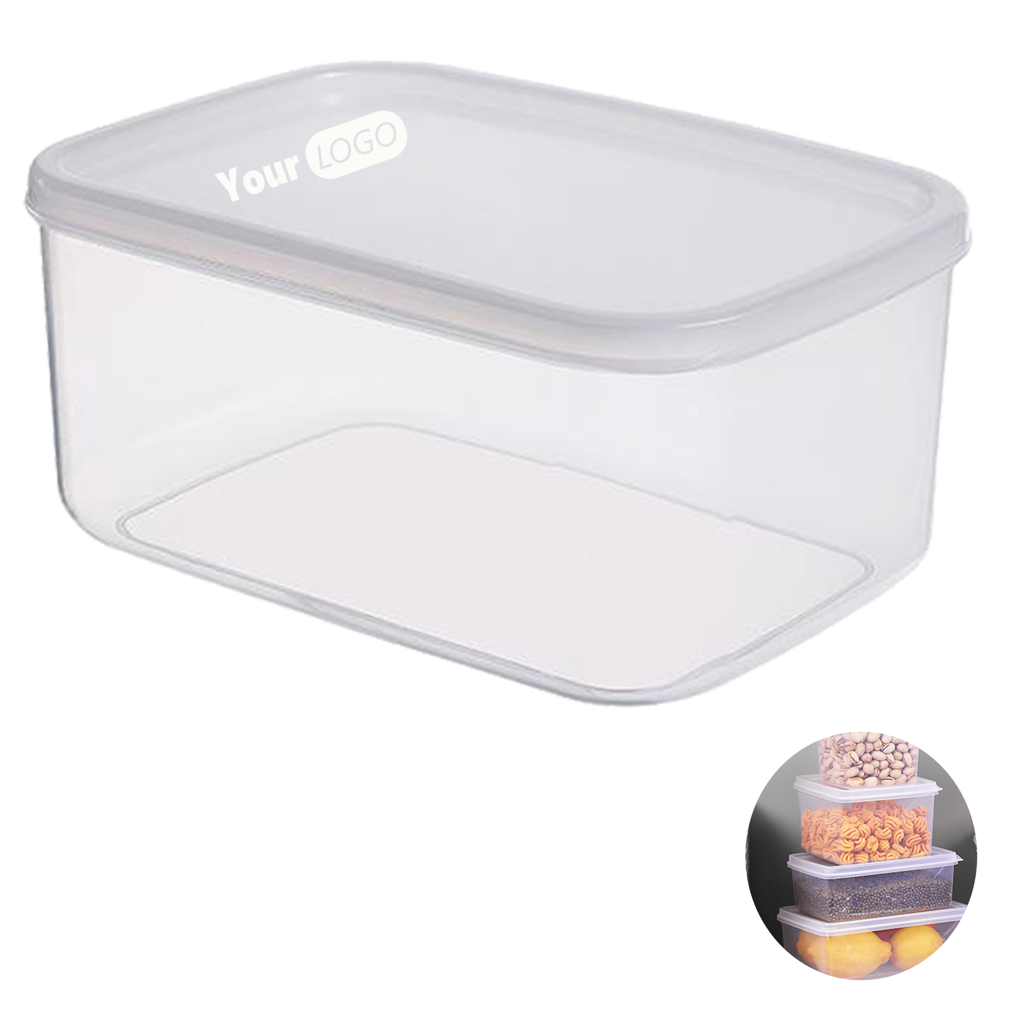 Plastic Transparent Food Storage Containers 2