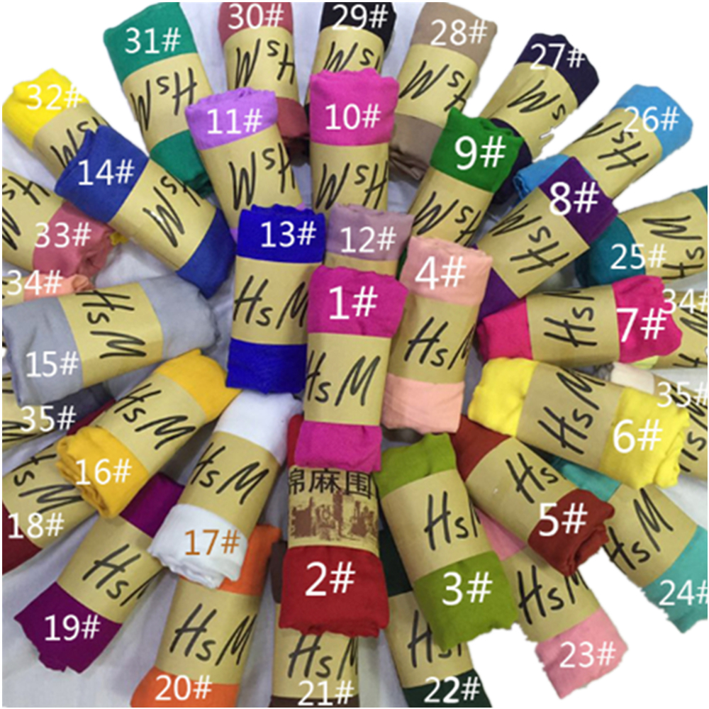 Women Cotton Linen Scarf 5