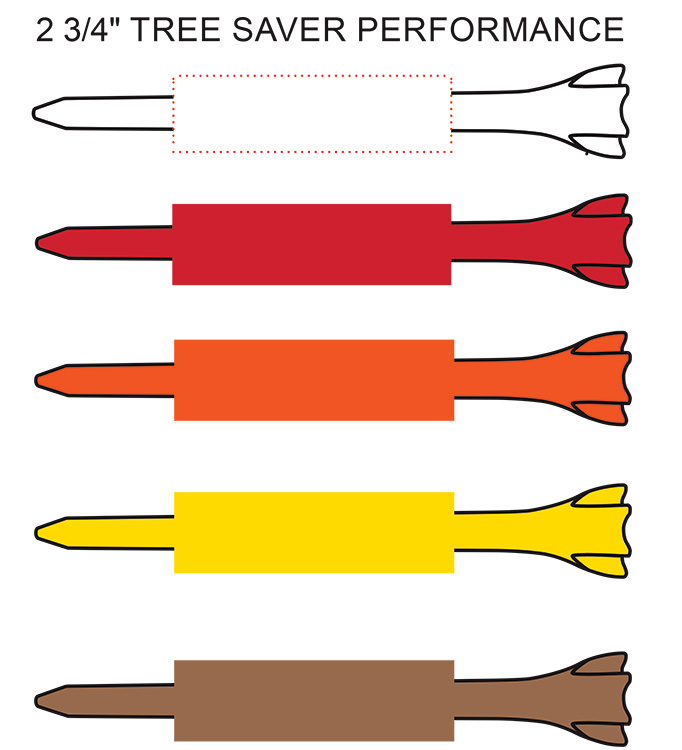 Tree Saver Performance Eco-Friendly Golf Tees (2 3/4") 1