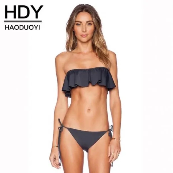 2017 Fashion Solid Bikini Set 1