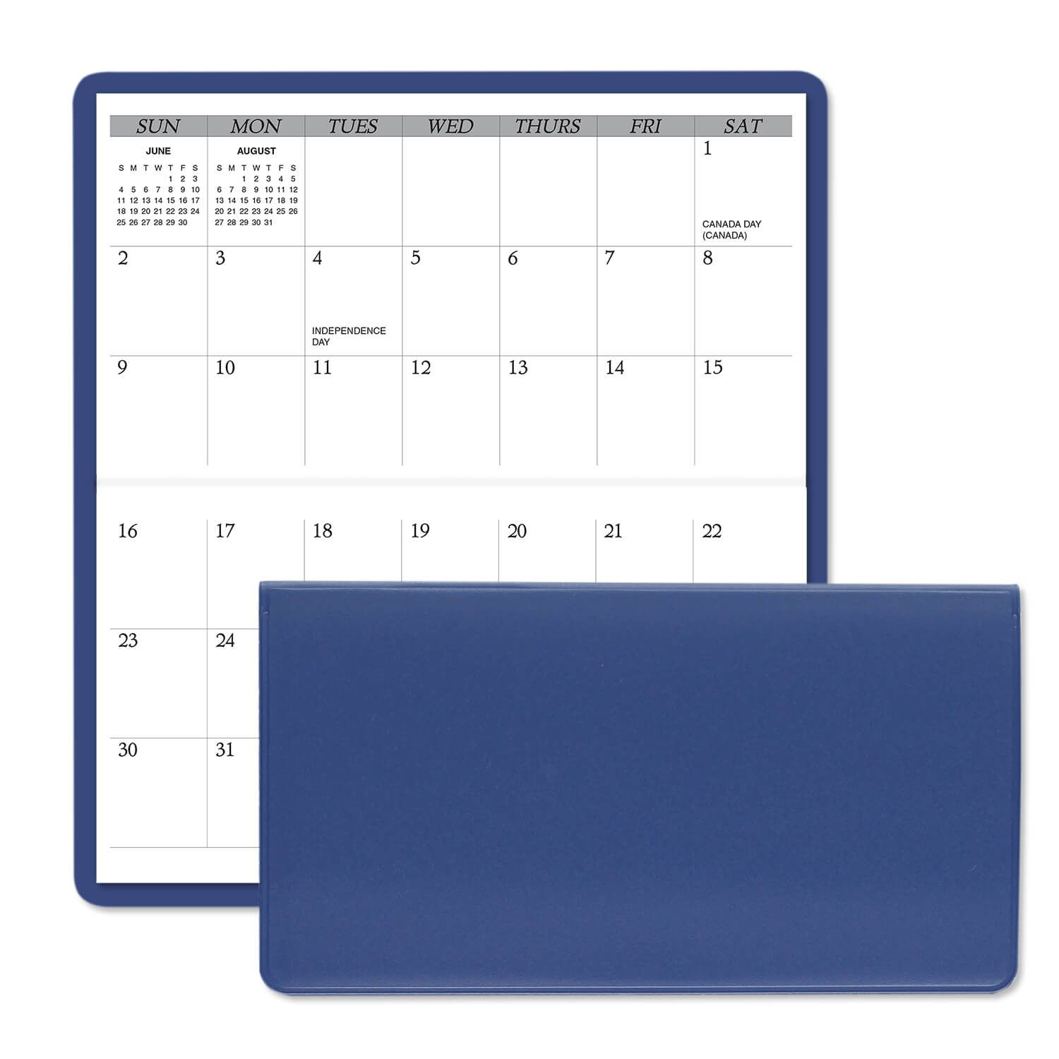 Horizontal Monthly Pocket Planner 18