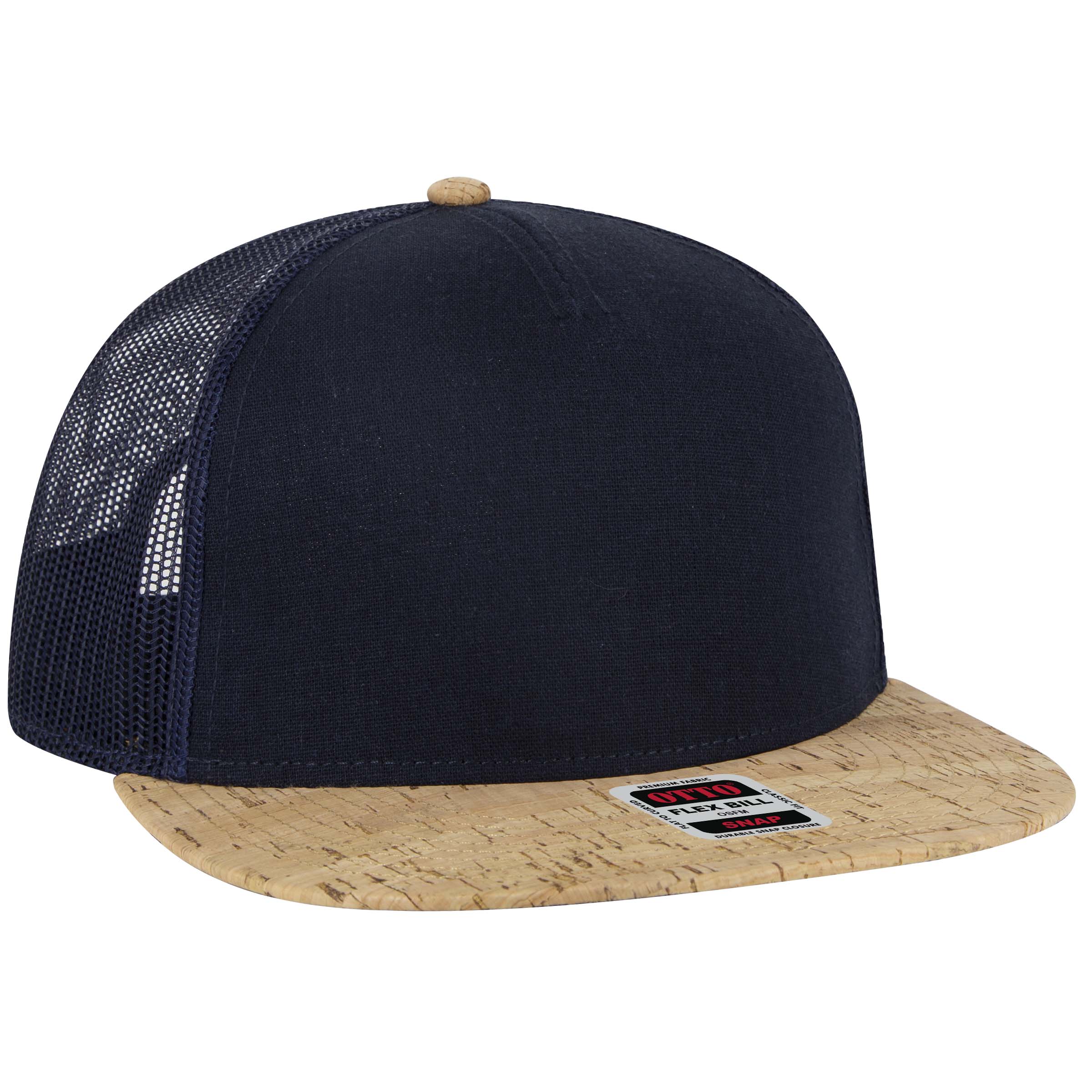 OTTO CAP® OTTO SNAP 5 Panel Pro Style Mesh Back Trucker Snapback Hat 45