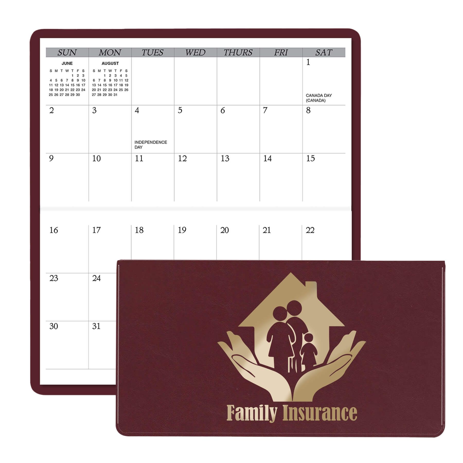 Executive Horizontal Monthly Pocket Planner 8