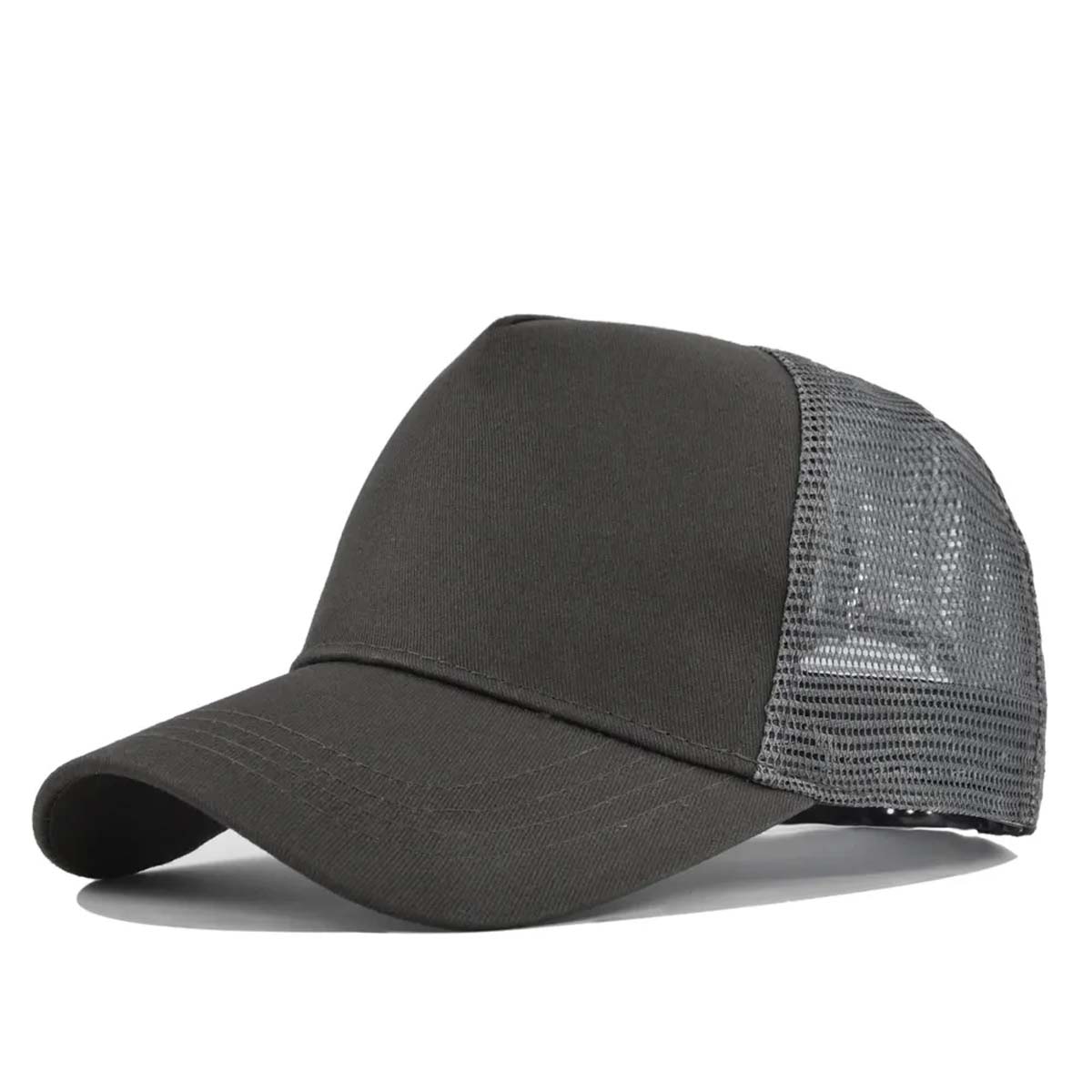 Durable 5 Panel Trucker Hat with Breathable Mesh Back 27