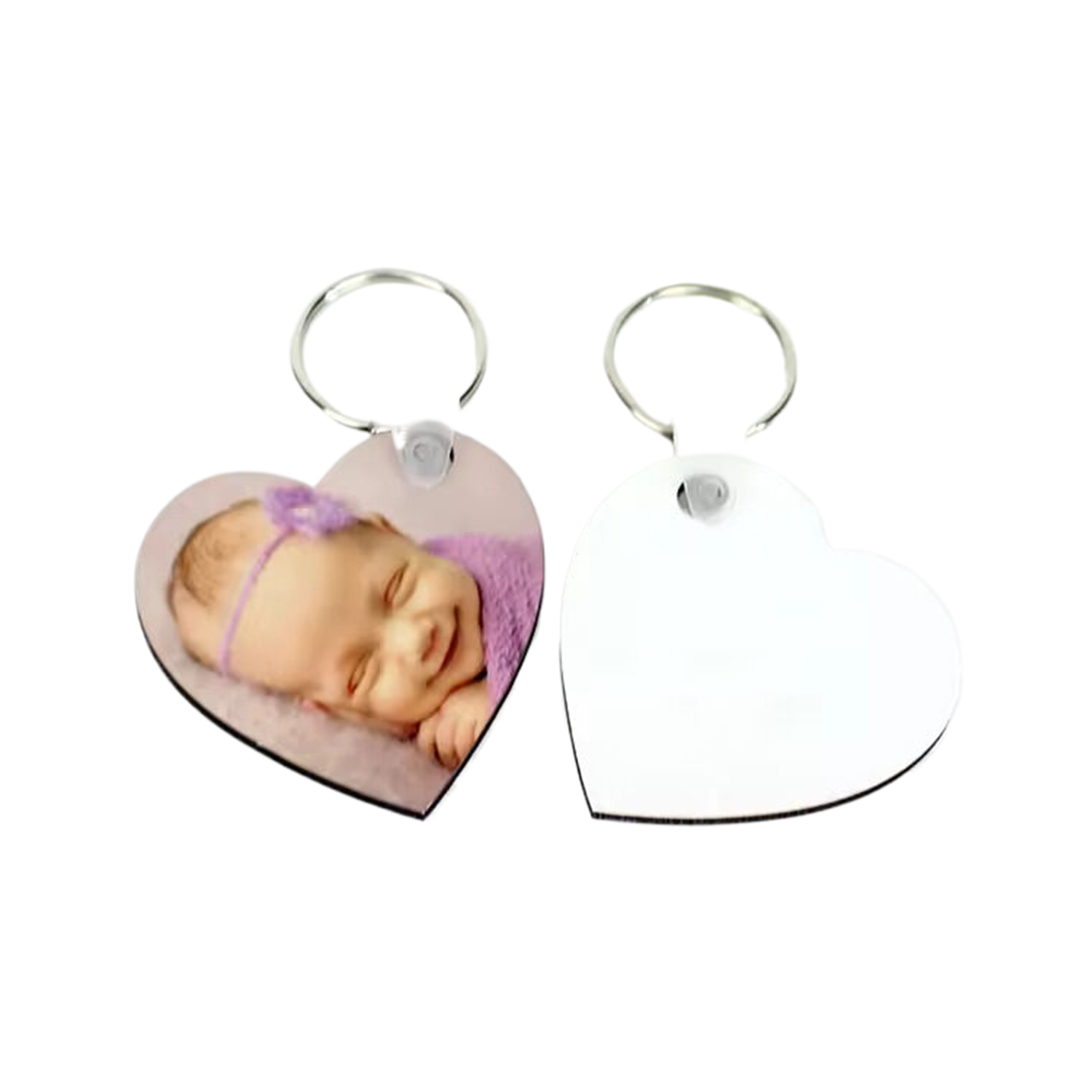 Heart Shape MDF Keychain 2