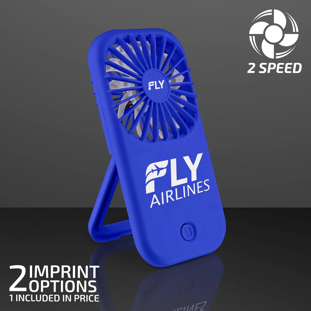 Blue Fan with Kickstand 2