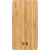 FSC® 100% Bamboo 5000 mAh Wireless Power Bank 10