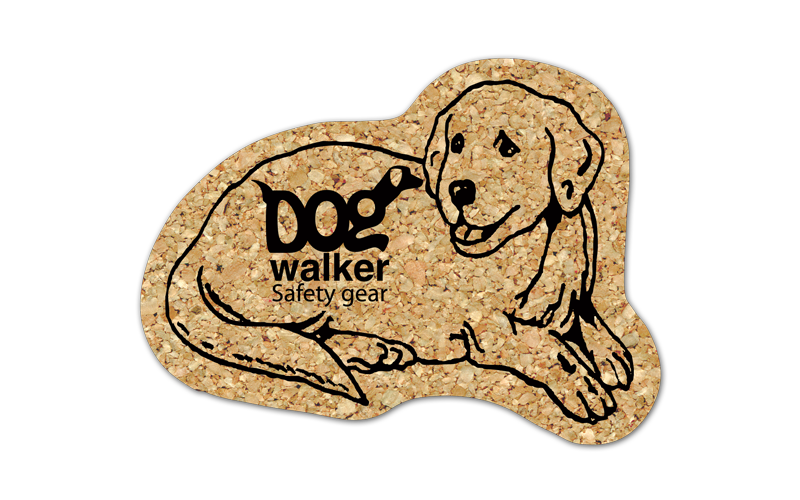 Dog Cork Coaster