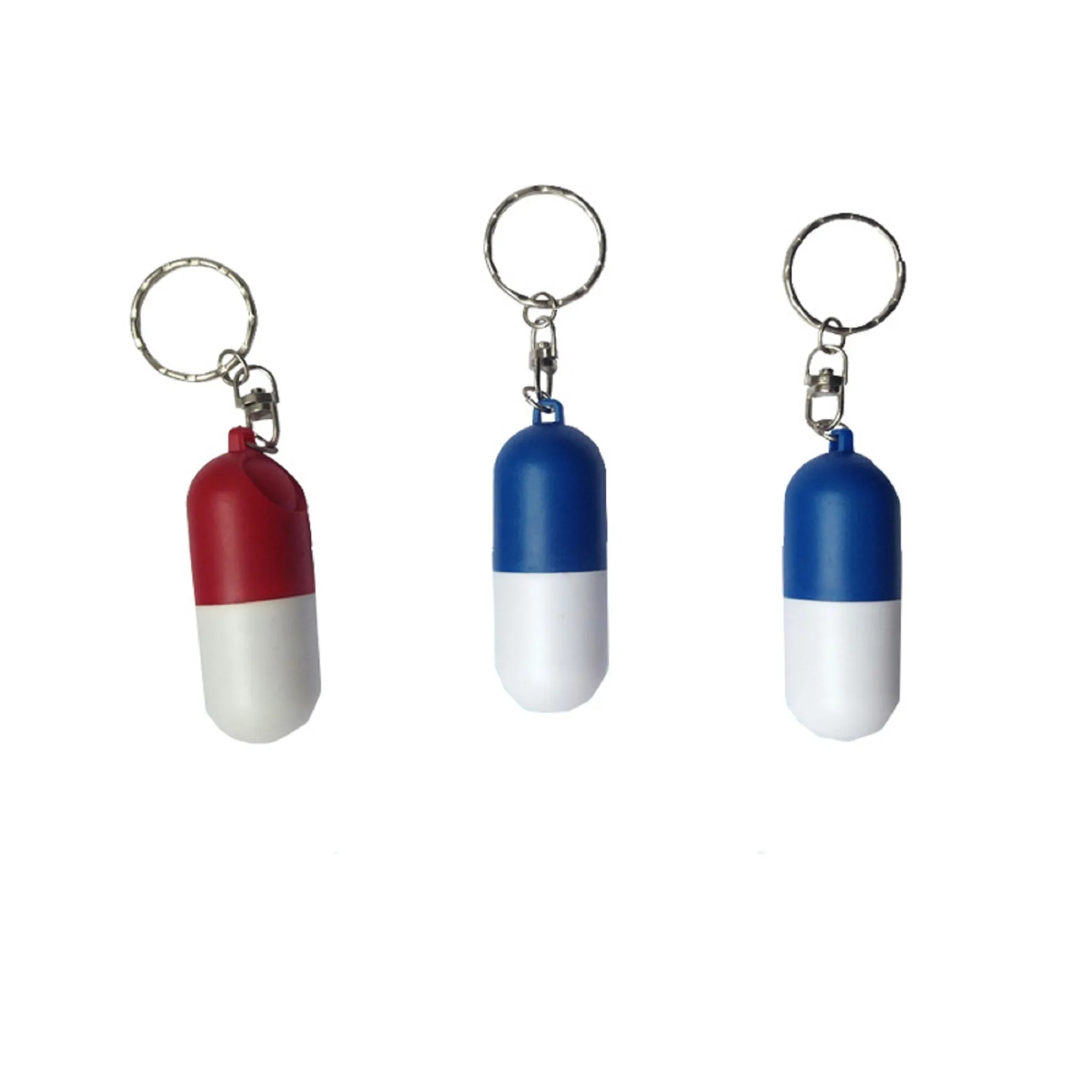Capsule Shape Plastic Pill Box 6