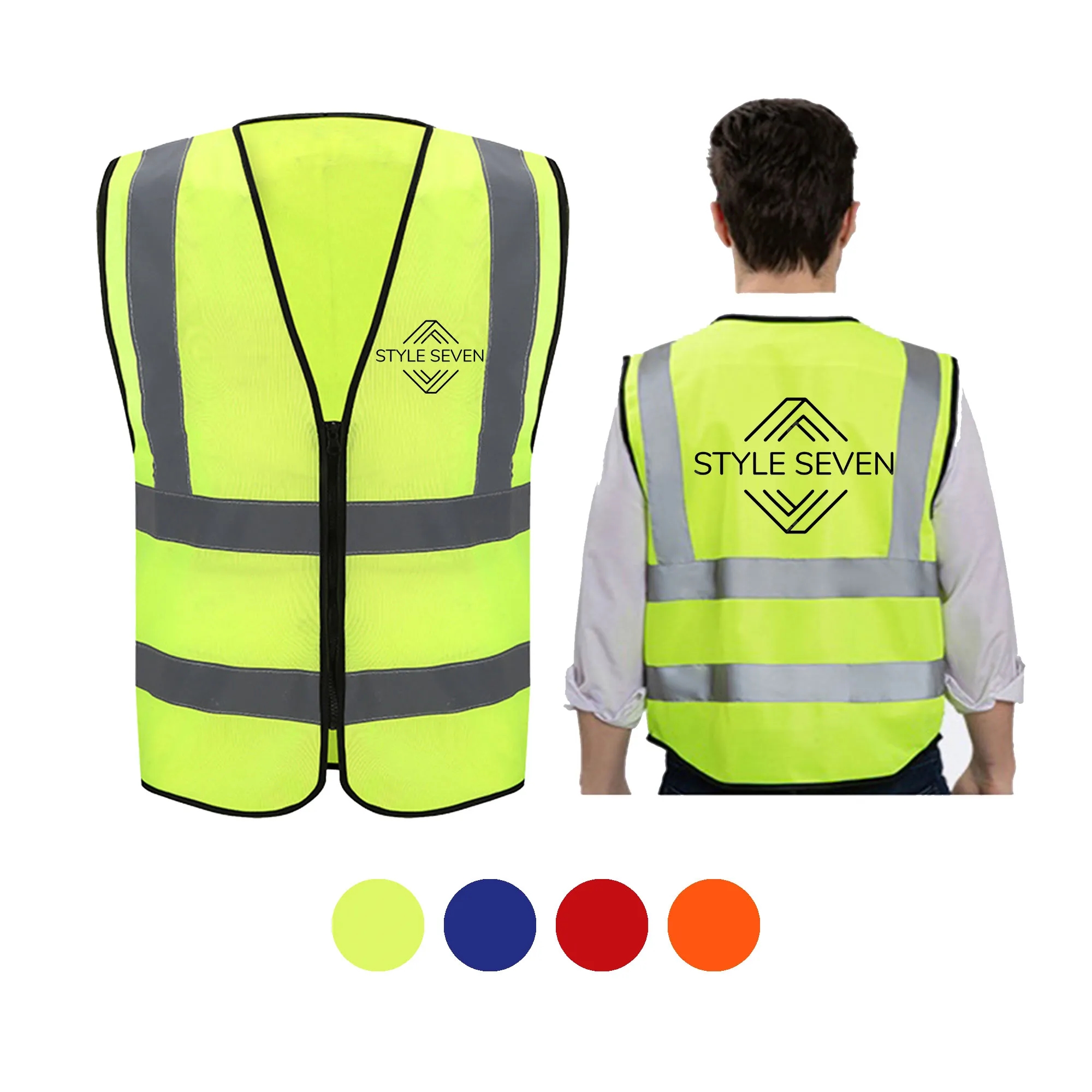 Reflective Tape Safety Hook & Loop Vest