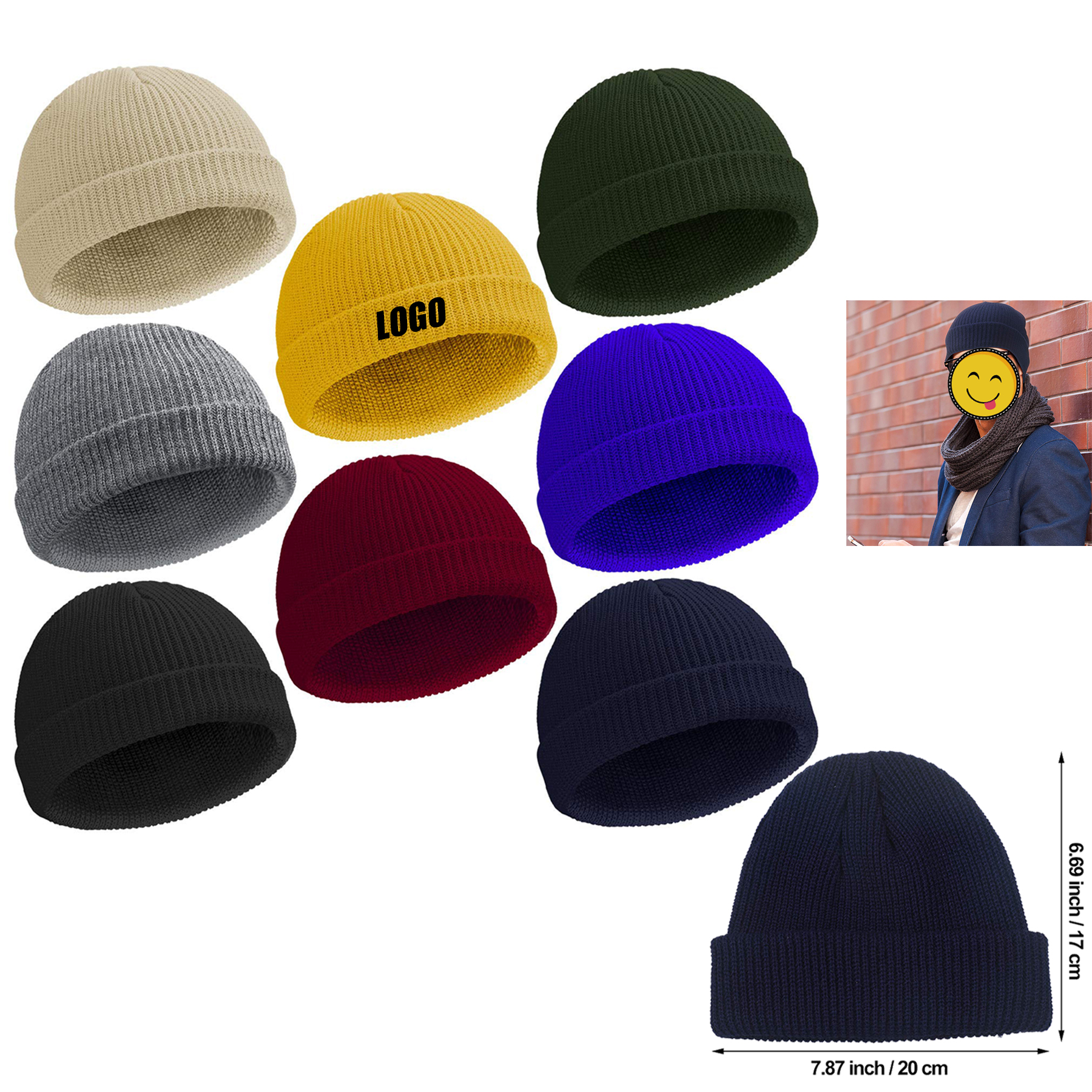 Knit Cuff Beanie Cap