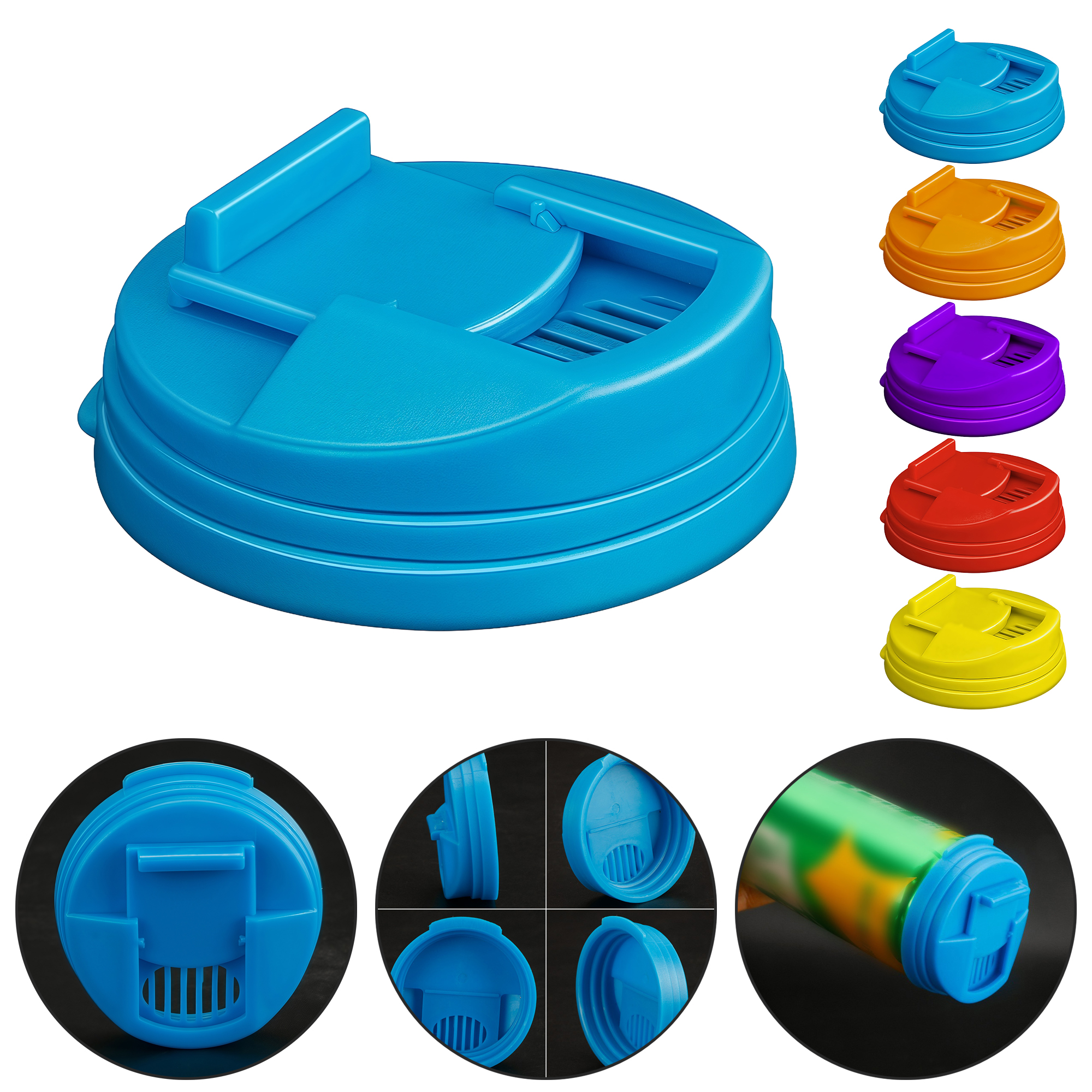 Press-On Leak-Proof Lid for Soda Cans 3