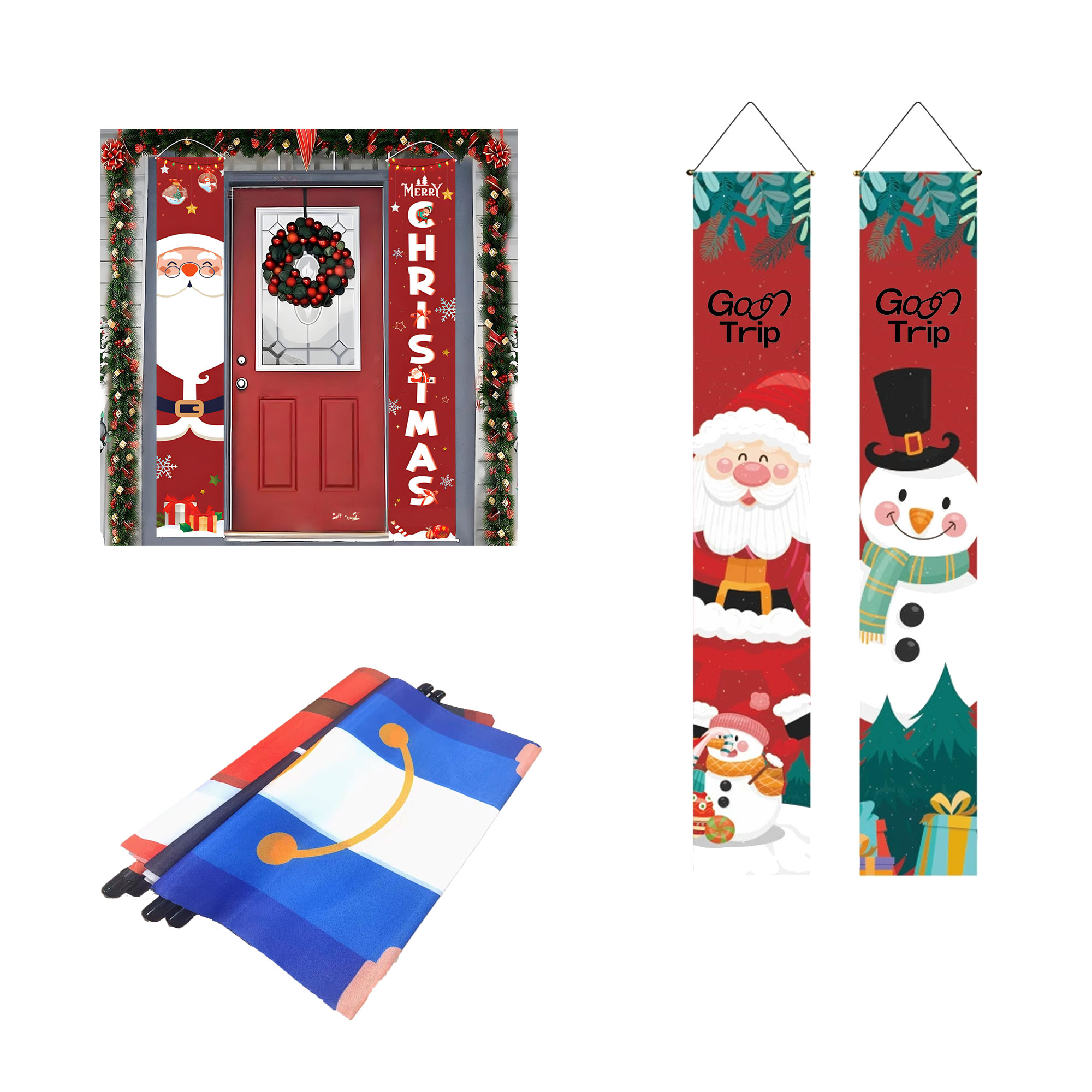 Vertical Christmas Door Banners 3