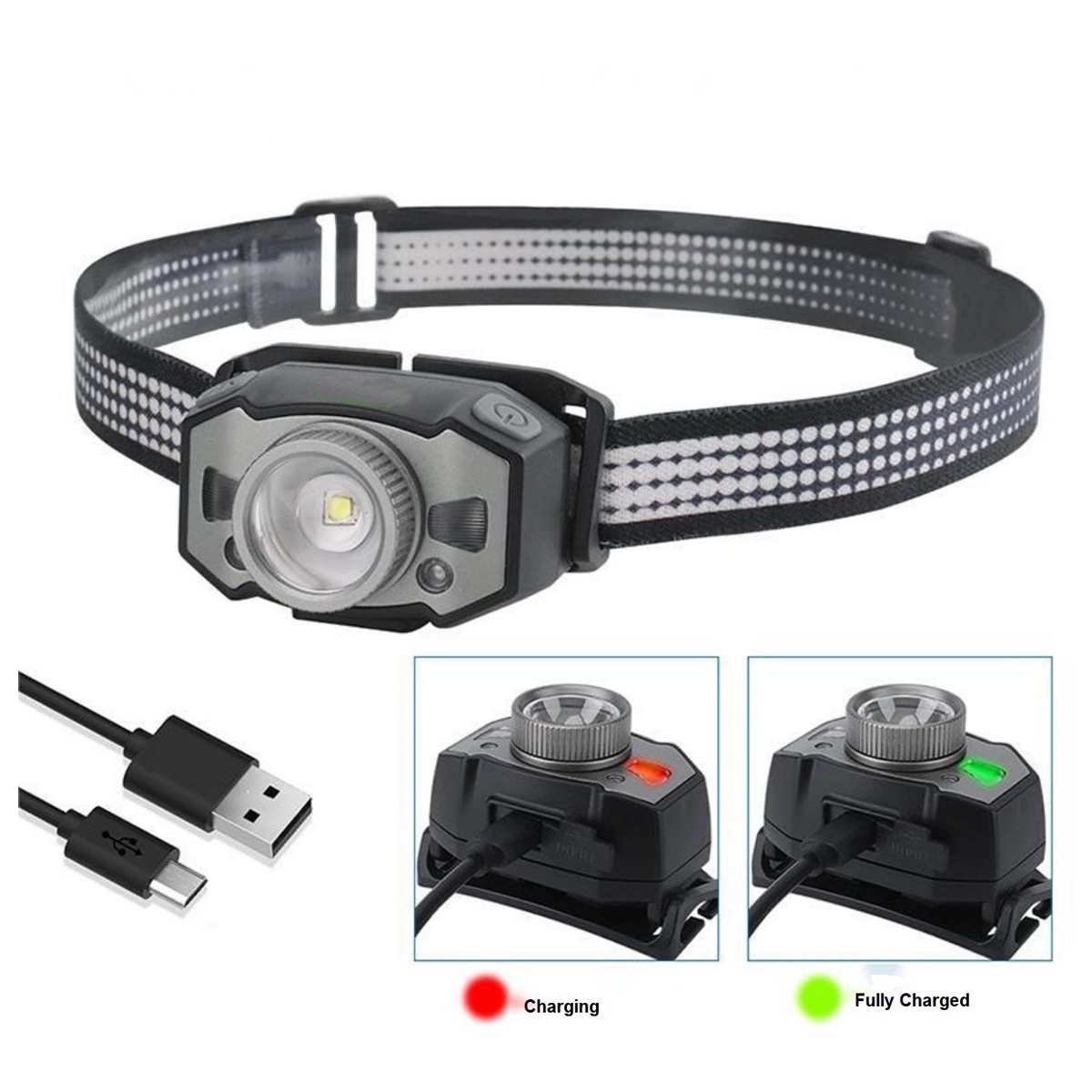 Led Rechargeable Headlamp 3