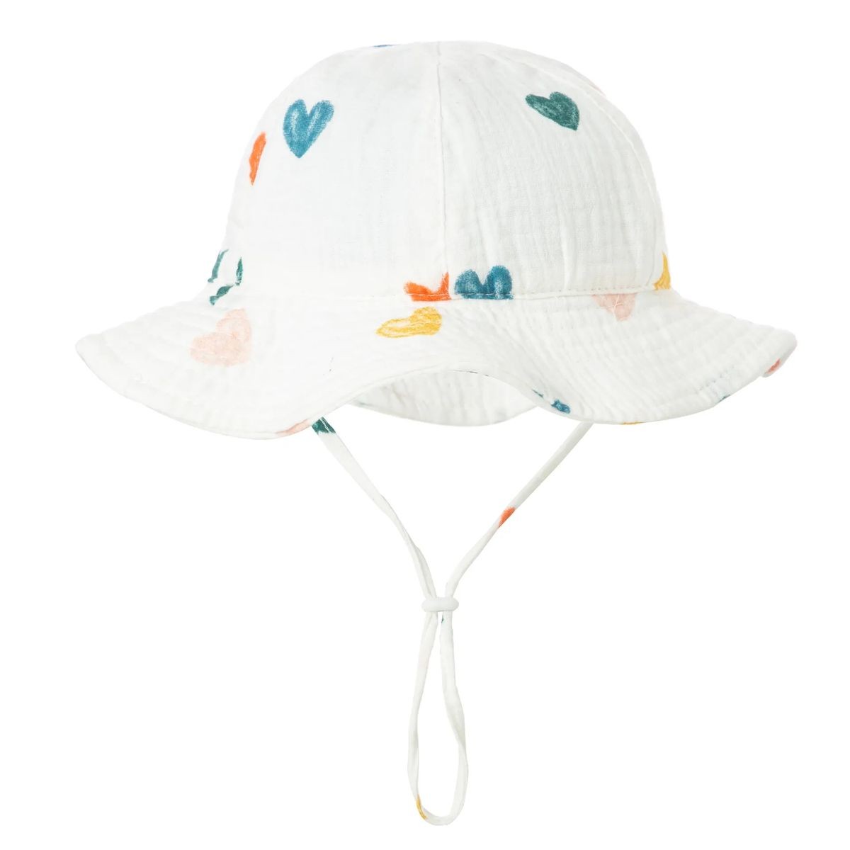 Infant Cotton Hat with Chin Strap 7