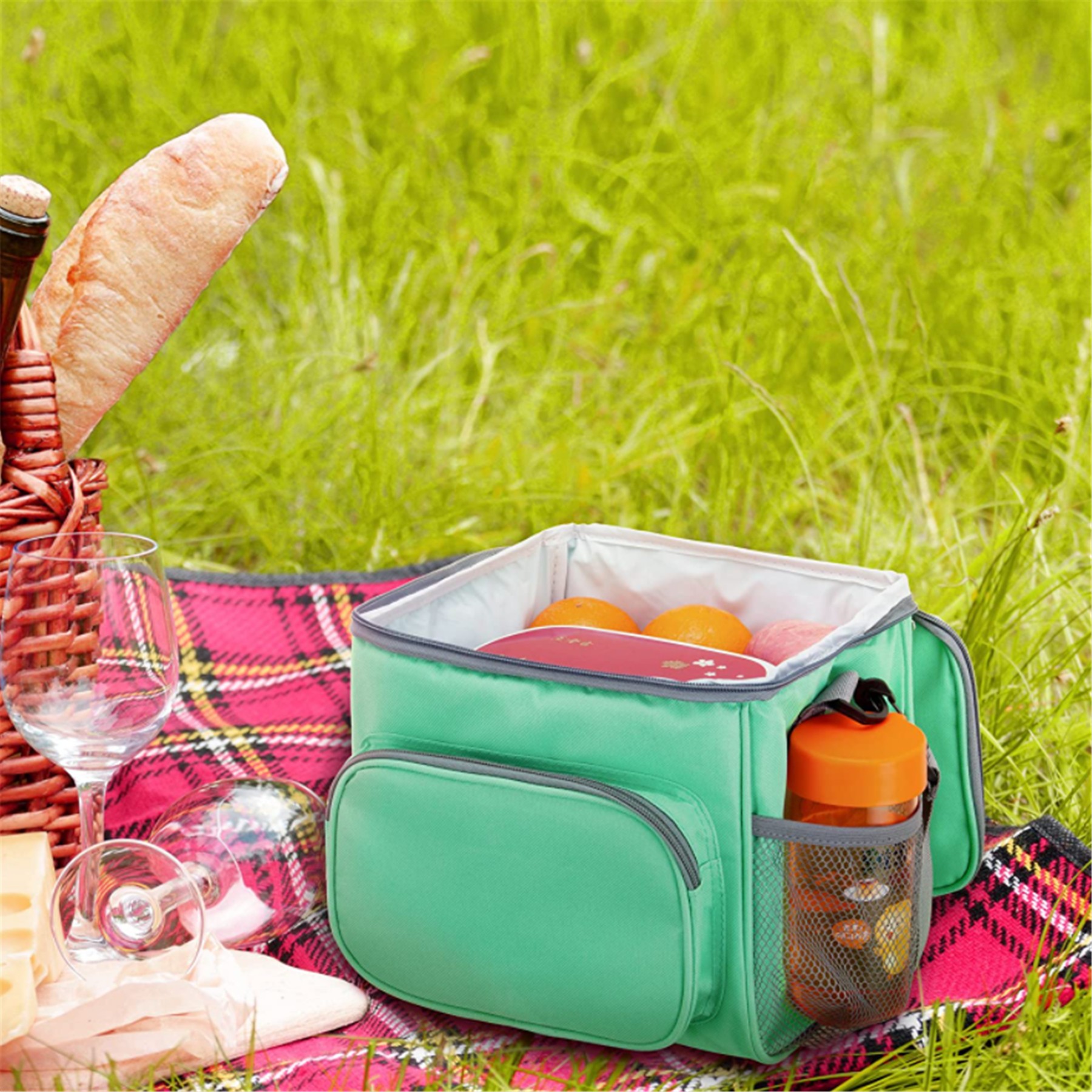 Insulated Lunch Bag Large Cooler Tote 4
