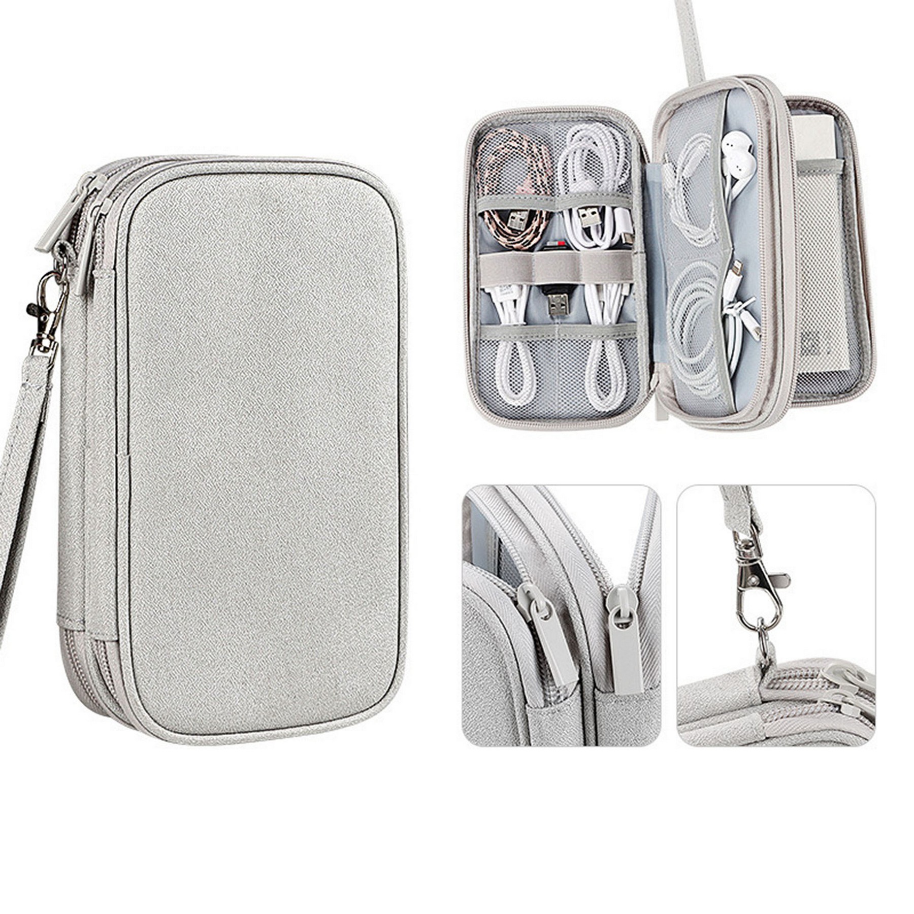 Double Layer Cord Organizer Pouch Bag 2