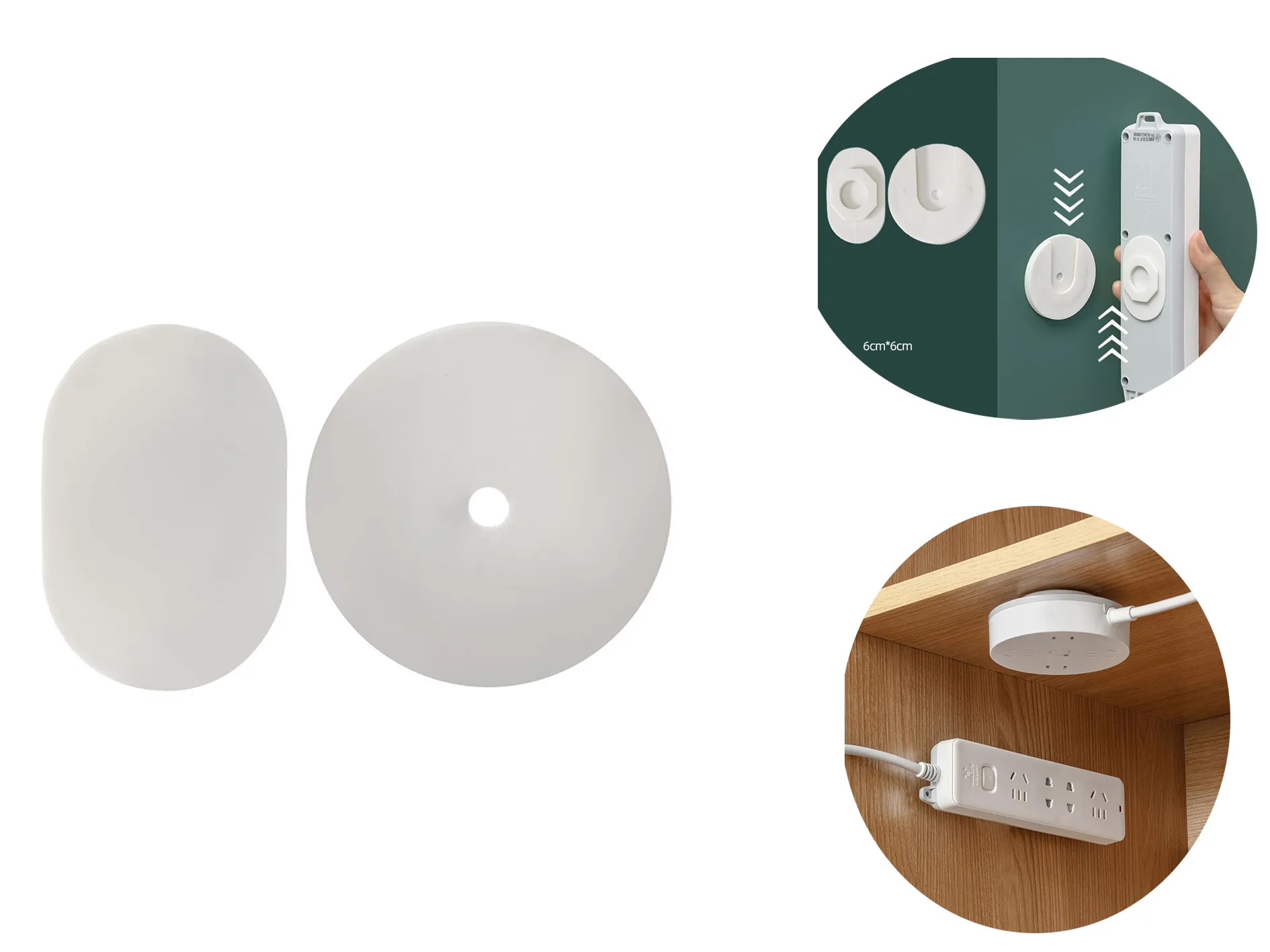 Wall-Mounted Power Strip Holder 2