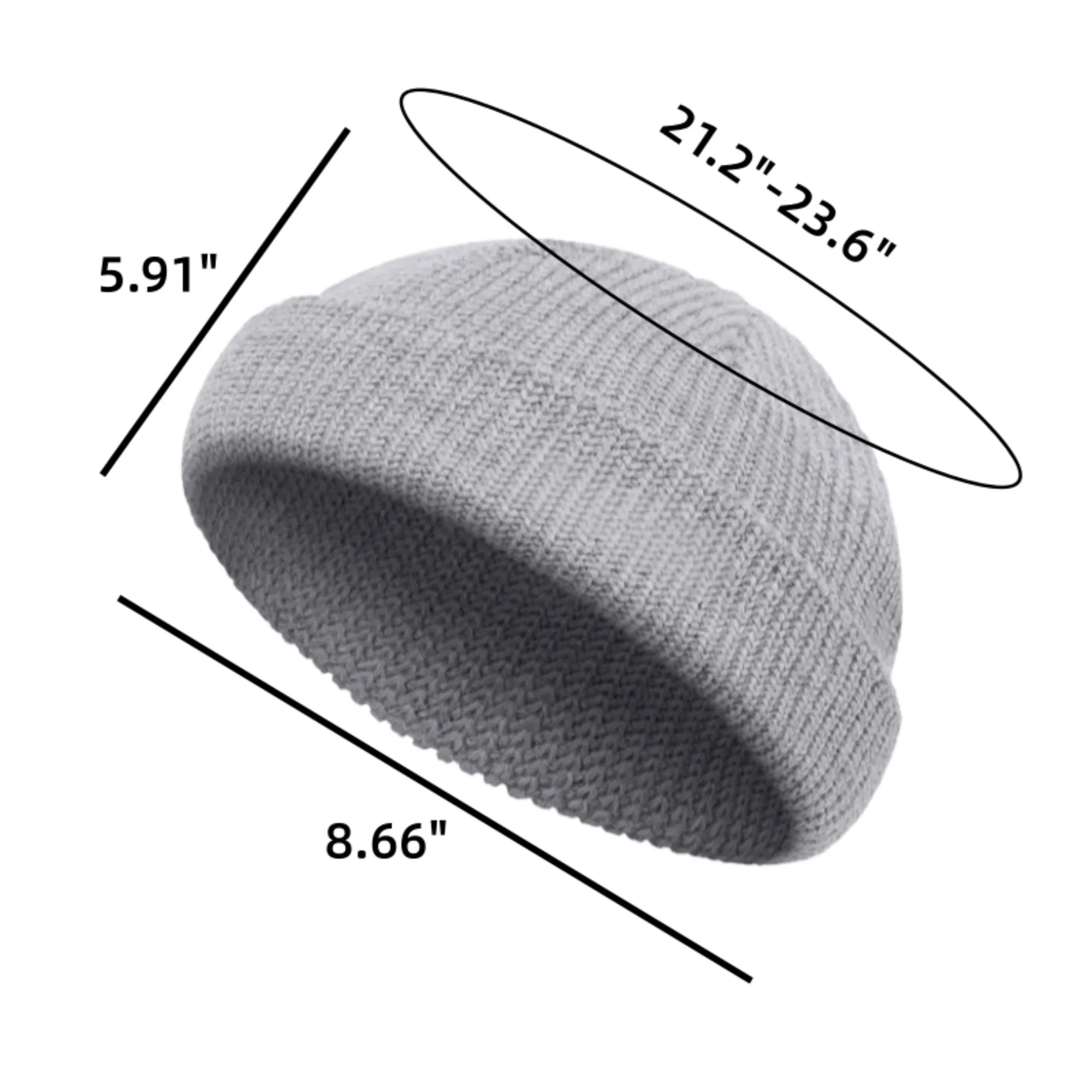 Warm Soft Solid Beanie Knit Hat Winter Hat 4