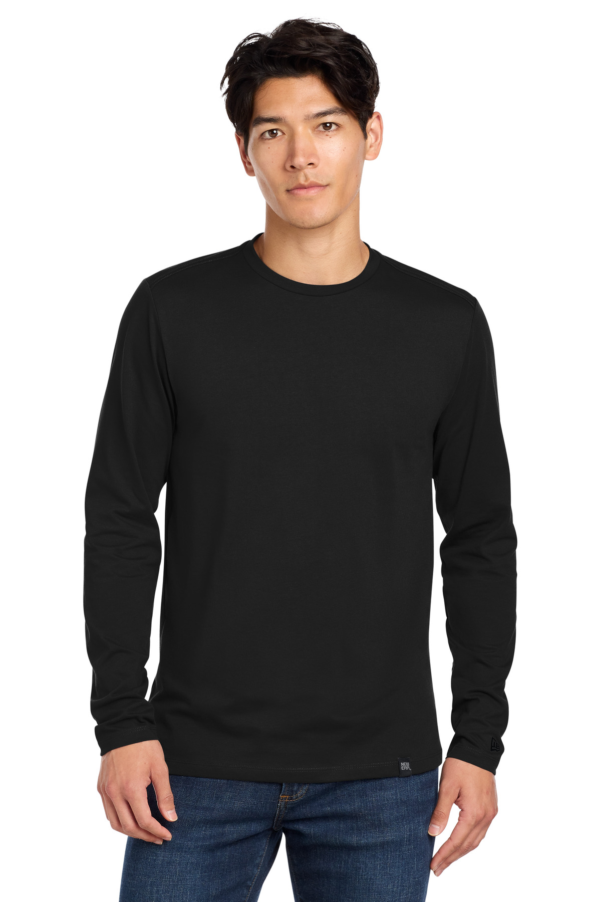 New Era Heritage Blend Long Sleeve Crew Tee. NEA102 31