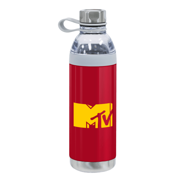 Dual Opening Stainless Steel Water Bottle - 20 Oz., custom water bottle with logo imprint 22
