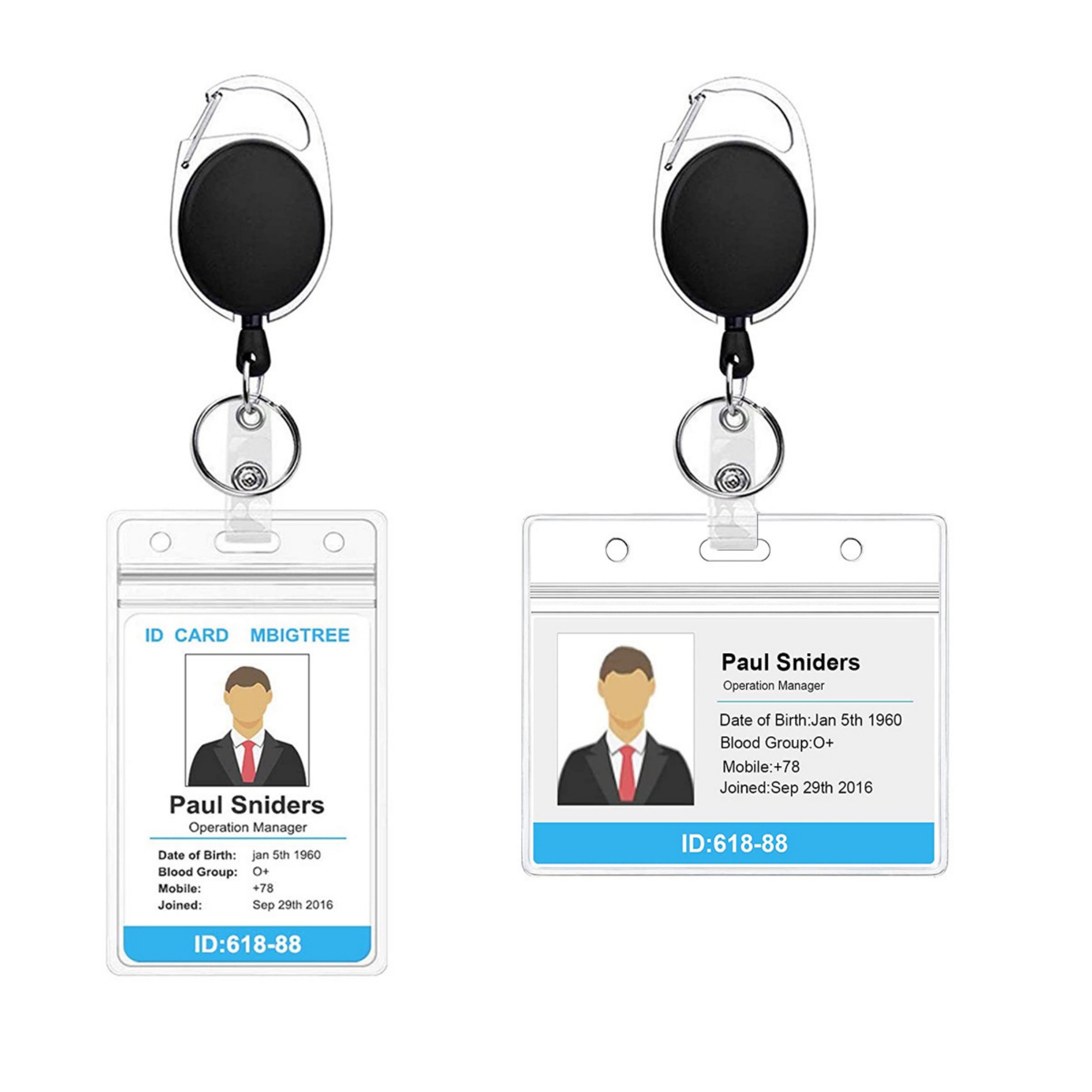 ID Badge Holder With Retractable Badge Reel 2