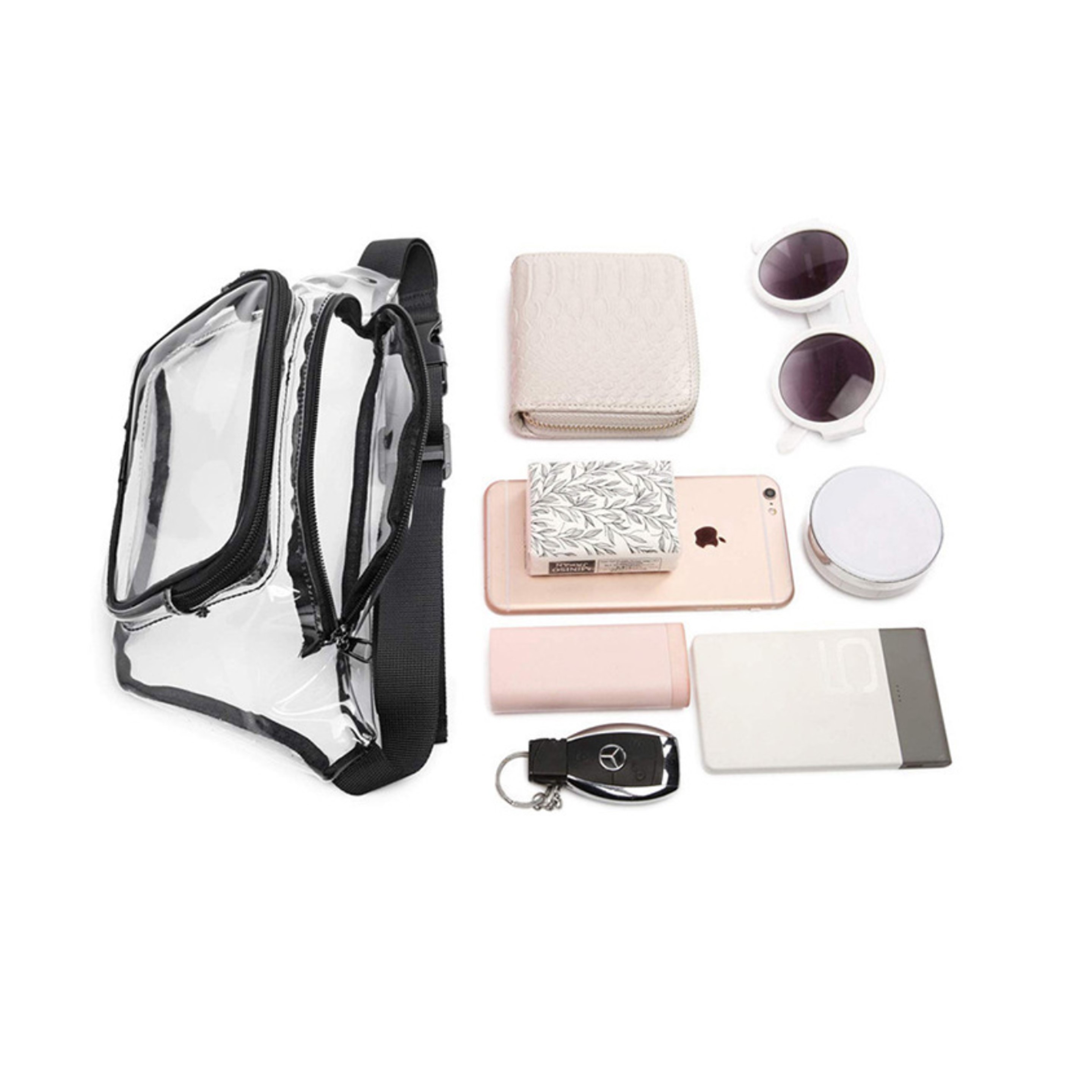 Clear Waist Bag (direct import) 1