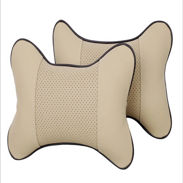 Auto Decoration PU Car Headrest Pillow Neck Pillow 3