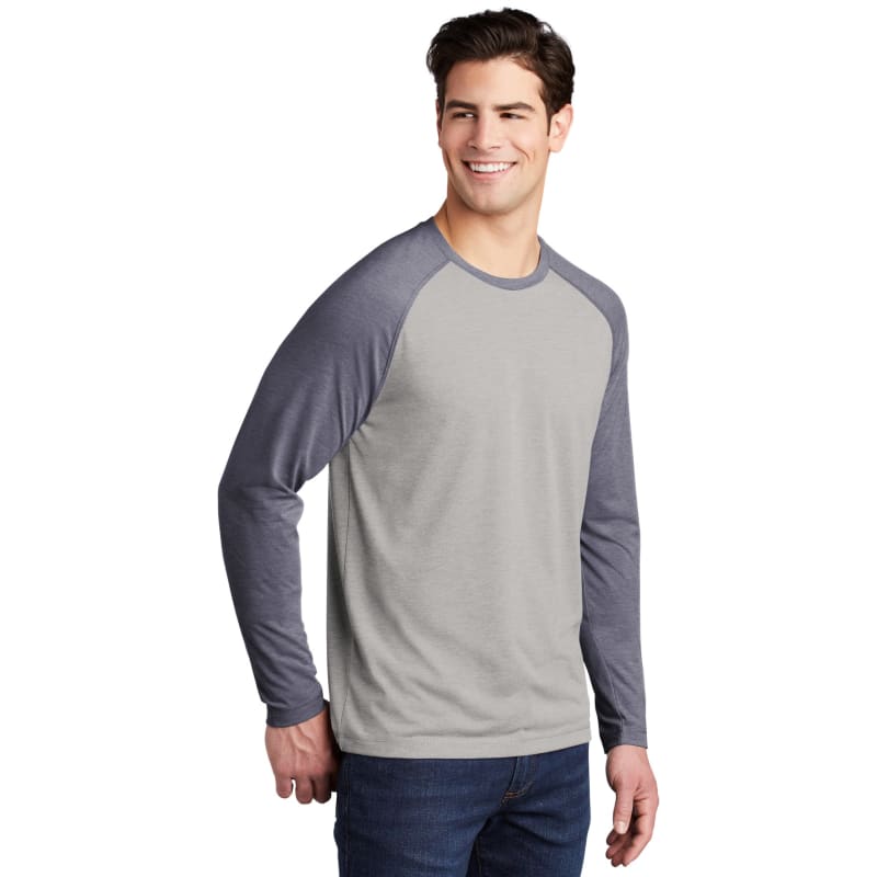 Sport-Tek PosiCharge Long Sleeve Tri-Blend Wicking Raglan Tee 46