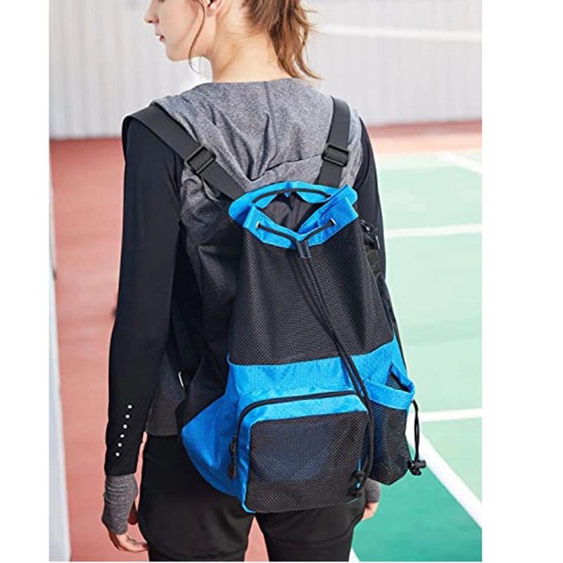 Large Mesh Drawstring Backpack With Shoe Bag 2