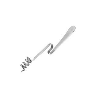 Curve Shaped Stainless Steel Honey Dipper Stick With Deep Grooves 9