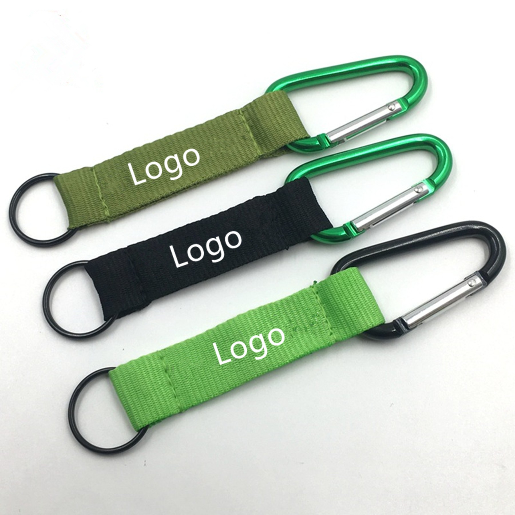 Carabiner with Strap and Metal Plate 2