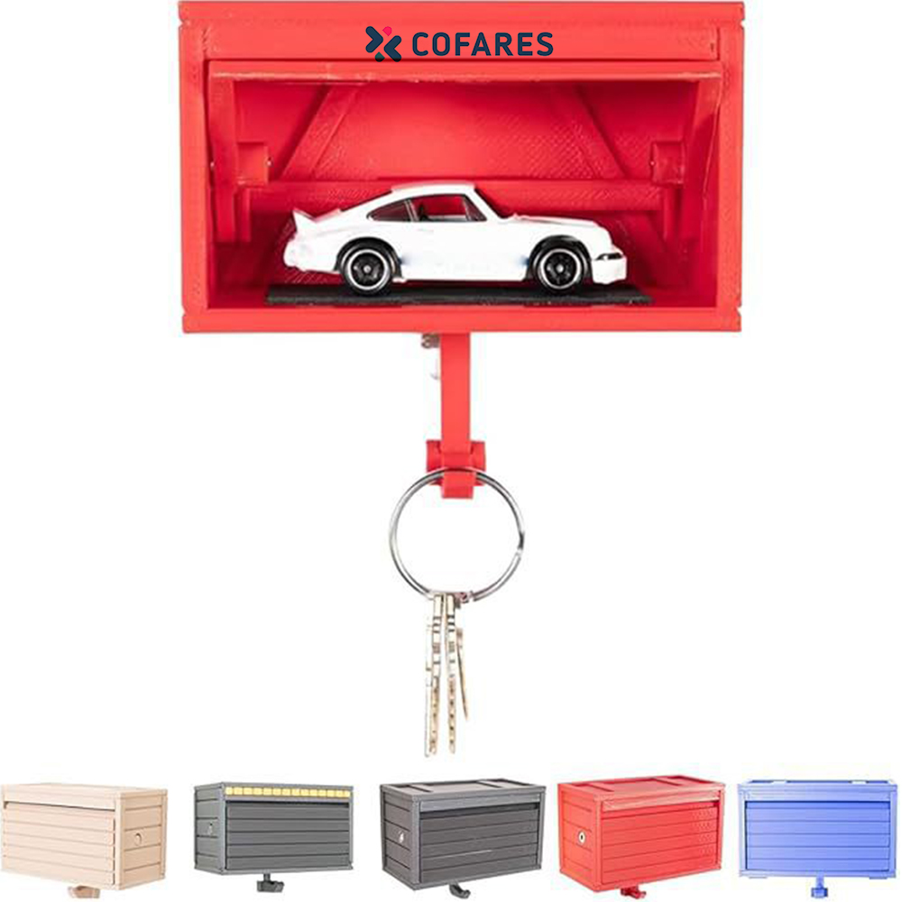 Mini Car Garage Key Holder for Wall & Cars Enthusiast 2