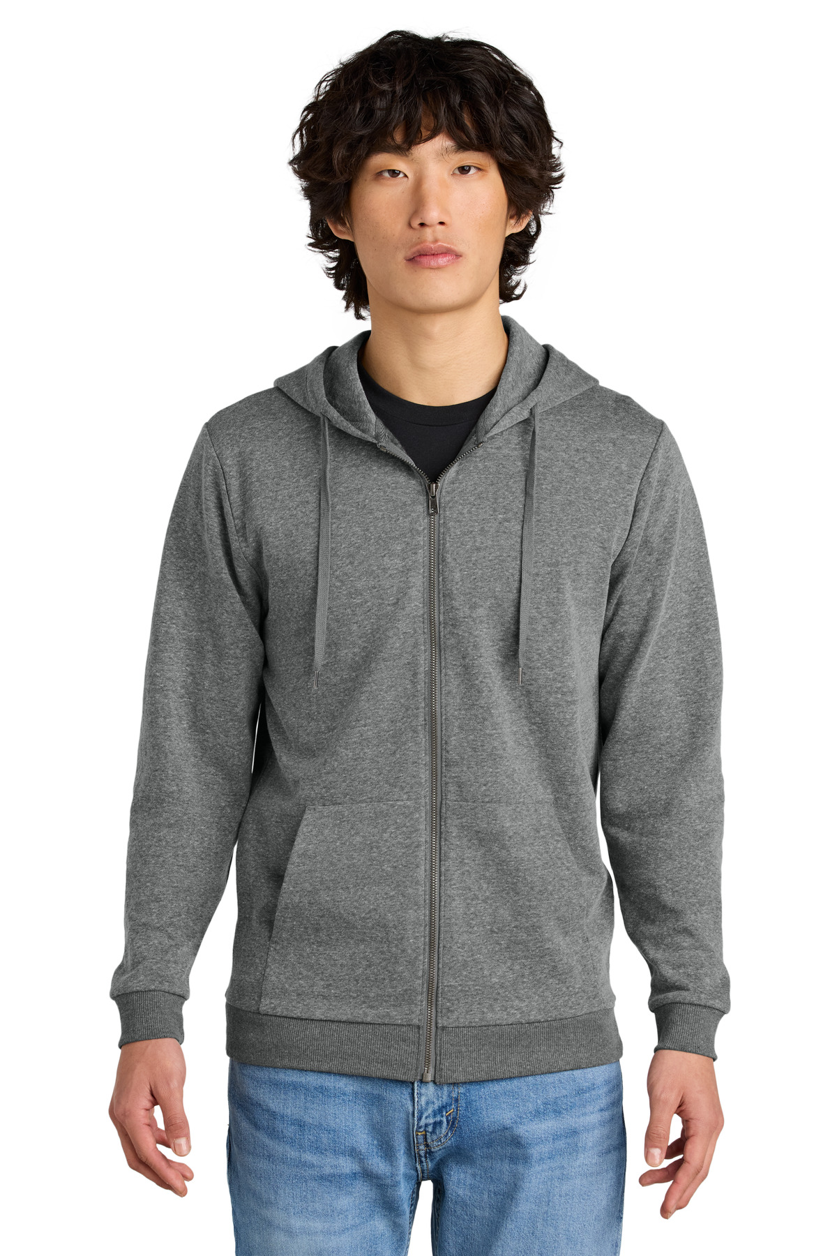District Perfect Tri Fleece Full-Zip Hoodie DT1302 12