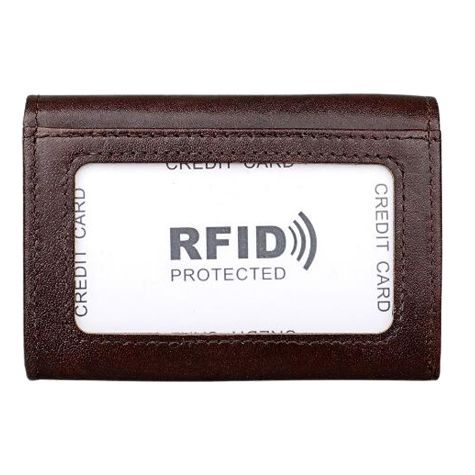 Leather Credit Card Holder W/ 5 Slots 2