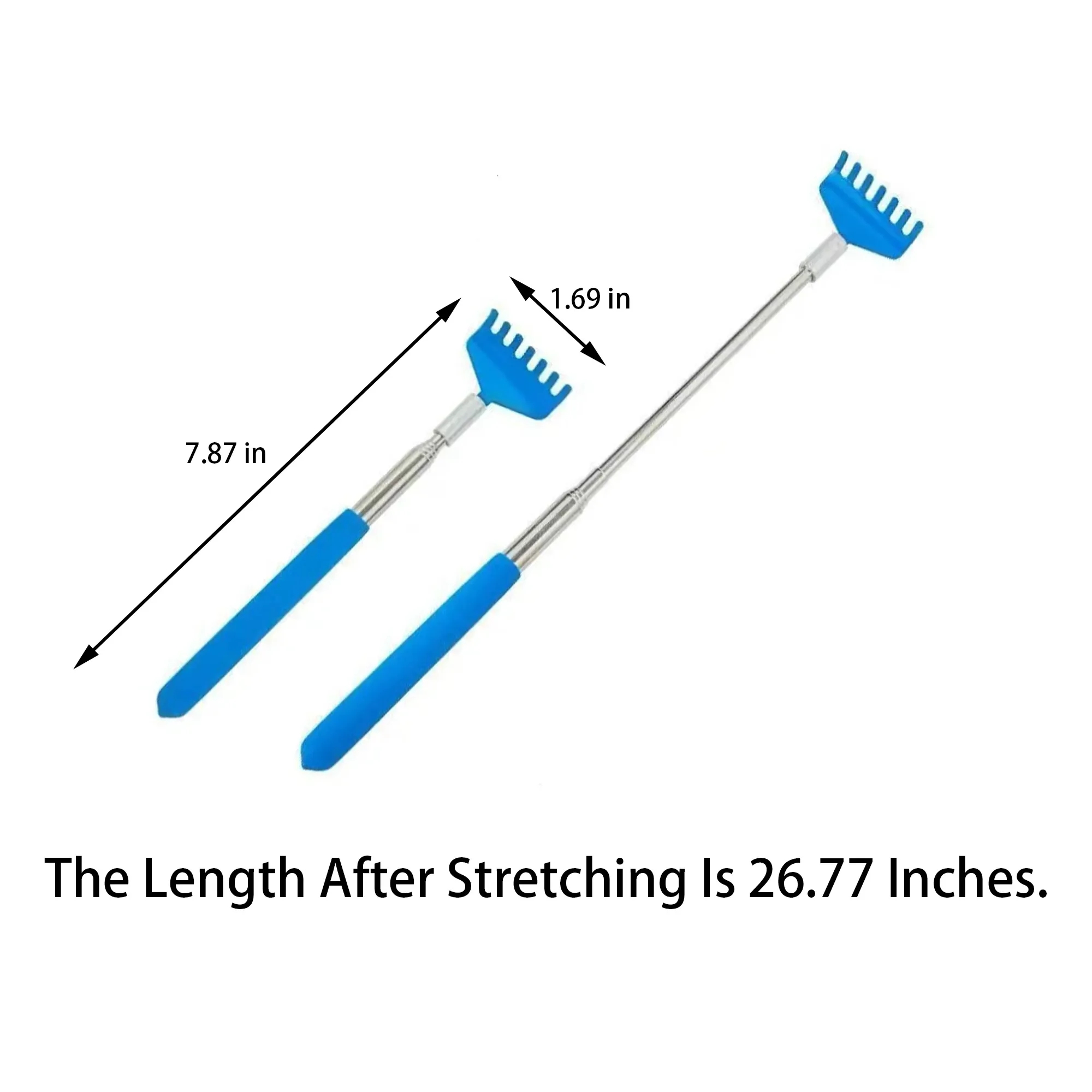 MOQ 20 Portable Stainless Steel Retractable Back Scratcher 4