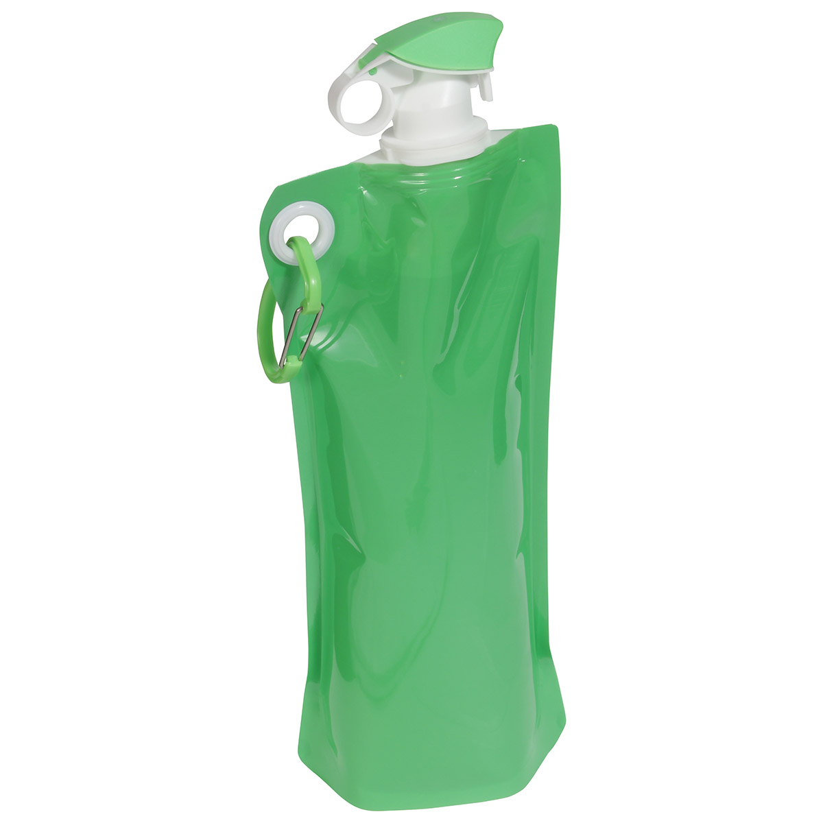 Flip Top Foldable Water Bottle with Carabiner 30