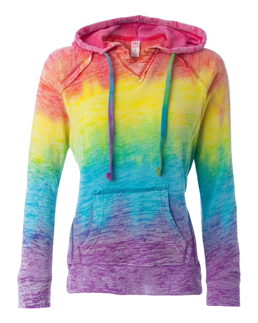 Women's Courtney Burnout V-Notch Hooded Sweatshirt - W1162 9