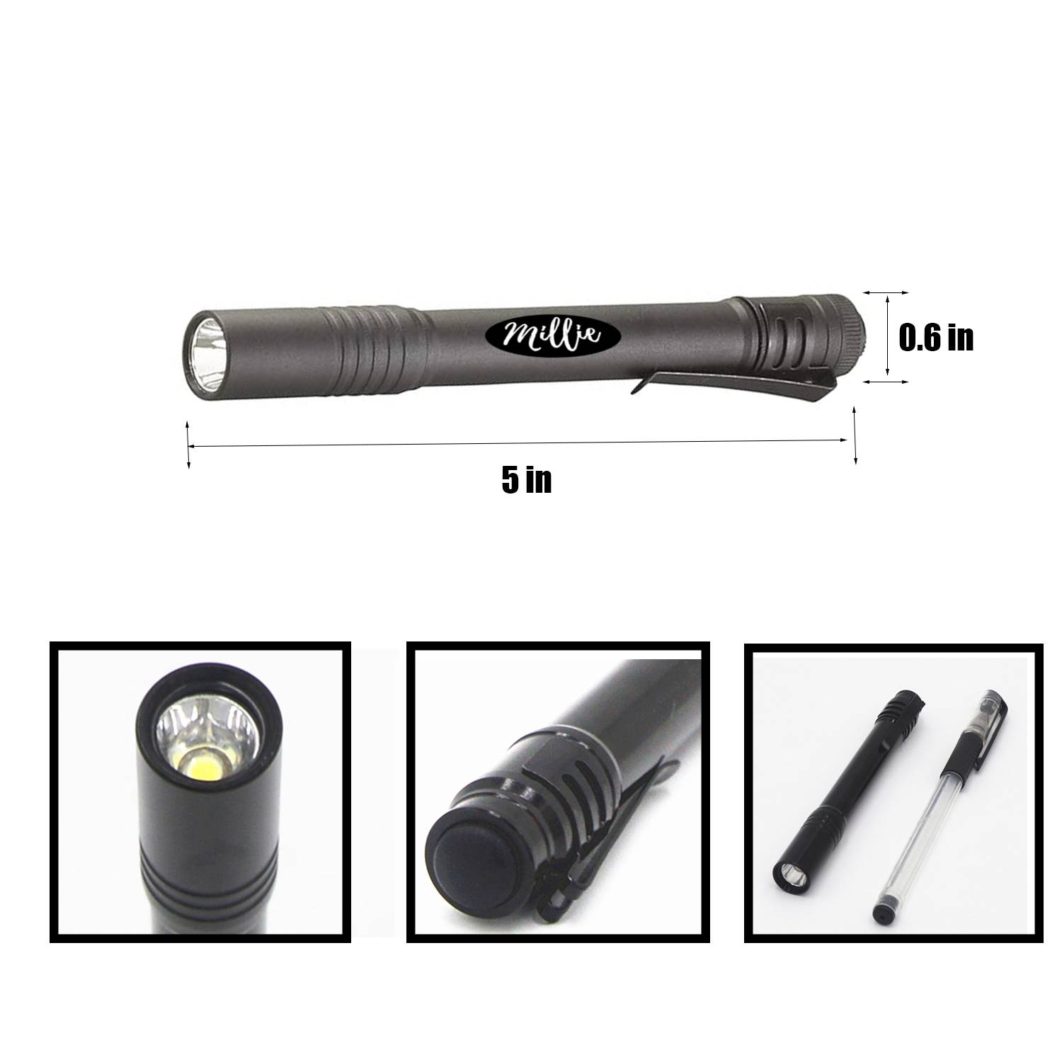 Stylus Penlight LED AAA Battery-Powered Flashlight 5