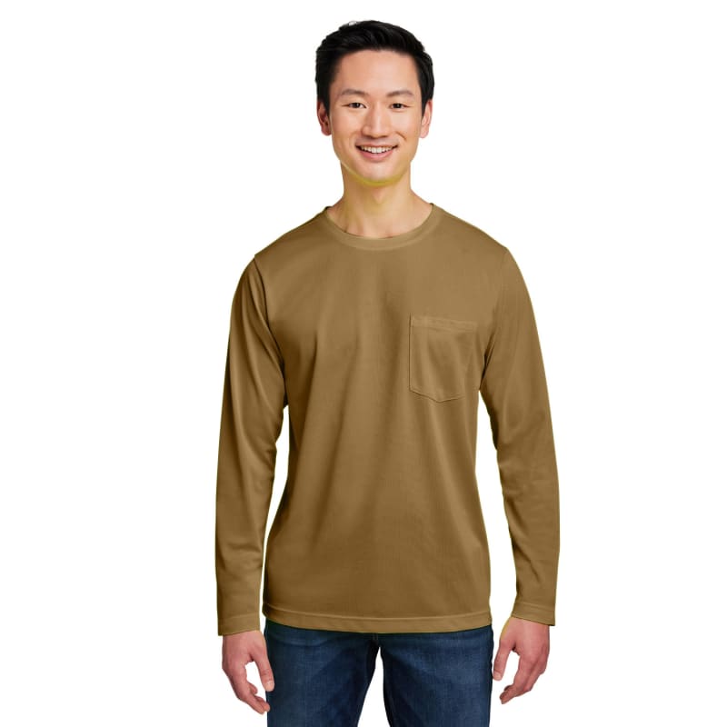 Harriton Unisex Charge Snag And Soil Protect Long-Sleeve T-Shirt 24