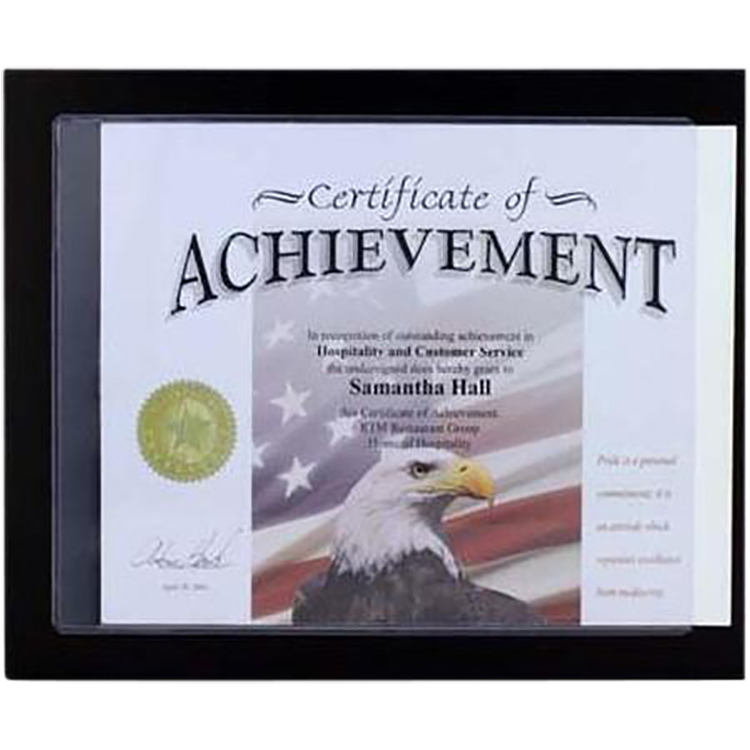 Pocket Slide In Certificate Plaque-Slim Line
